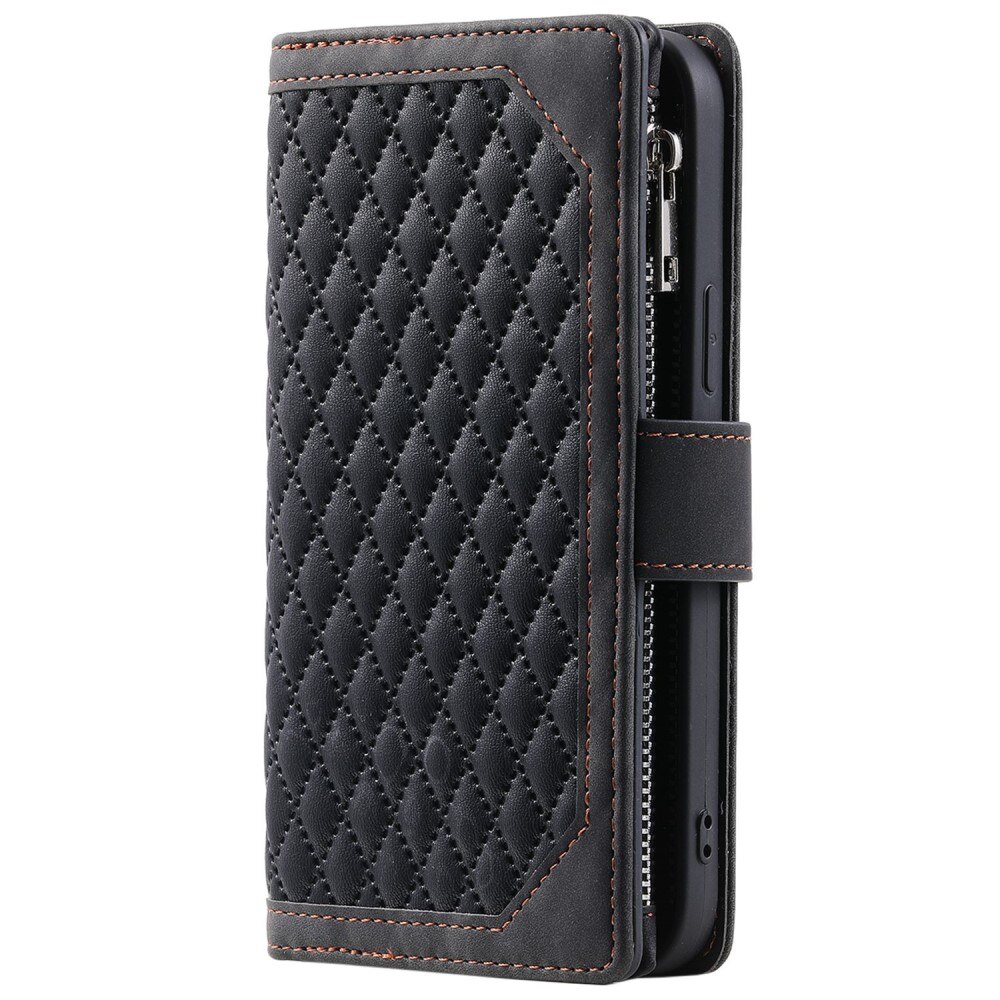 Pung Taske iPhone 14 Pro Quilted Sort