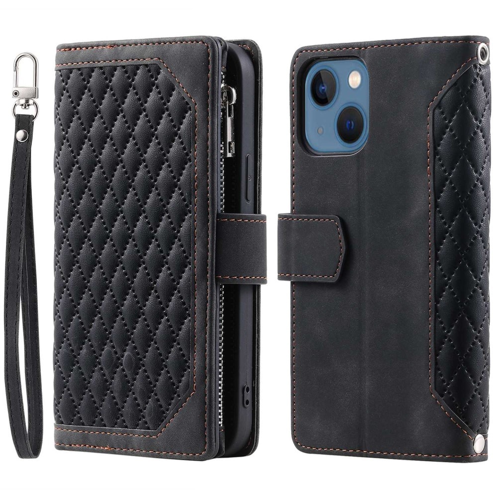 Pung Taske iPhone 13 Quilted Sort