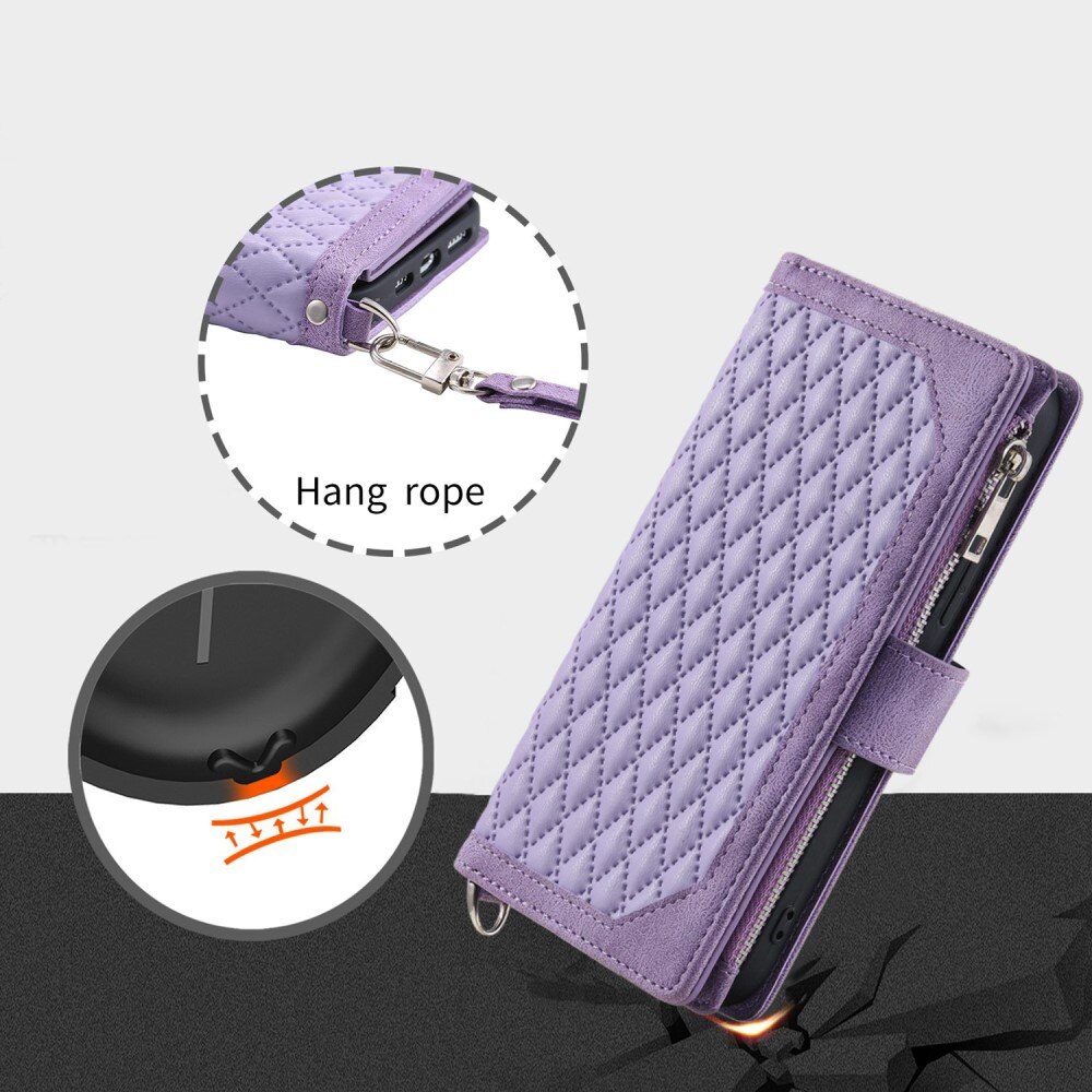 Pung Taske Apple iPhone 14 Plus Quilted Lilla