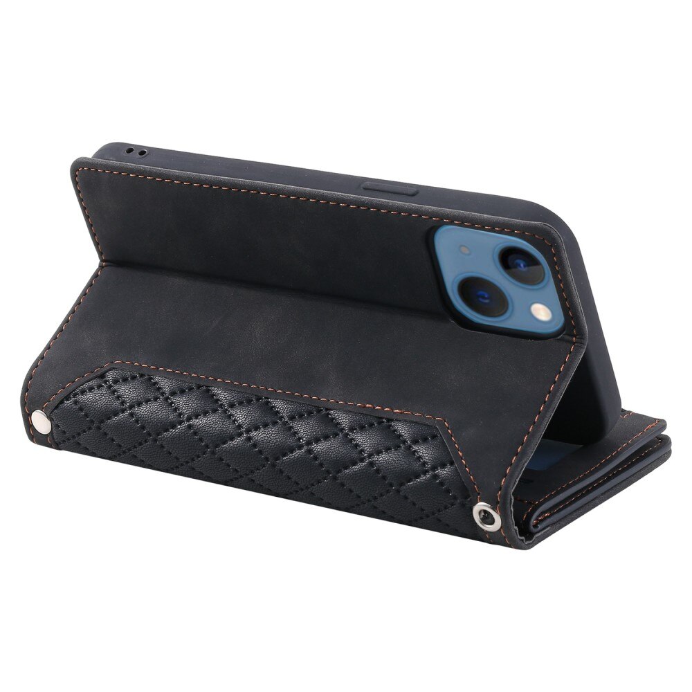 Pung Taske Apple iPhone 14 Plus Quilted Sort
