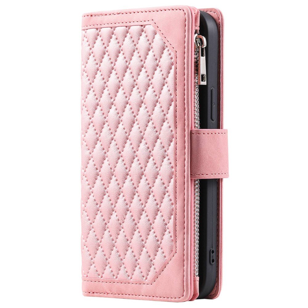 Pung Taske Apple iPhone 14 Plus Quilted Lyserød