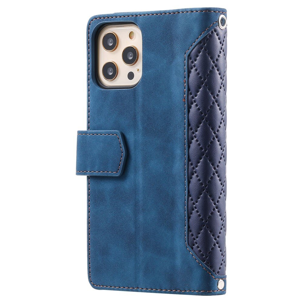 leder ligegyldighed Der er behov for Pung Taske iPhone 12/12 Pro Quilted Blå - køb online