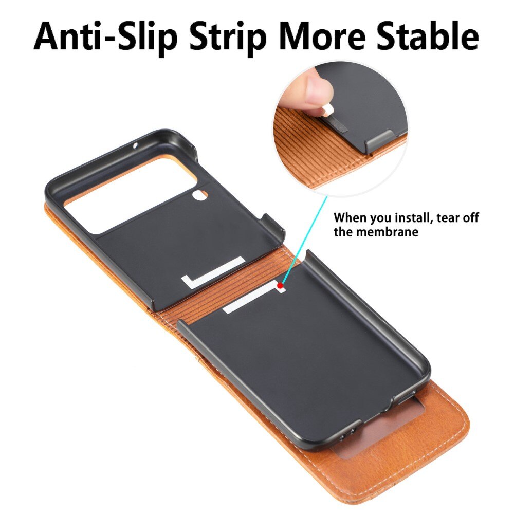 Mobiltaske Samsung Galaxy Z Flip 4 cognac