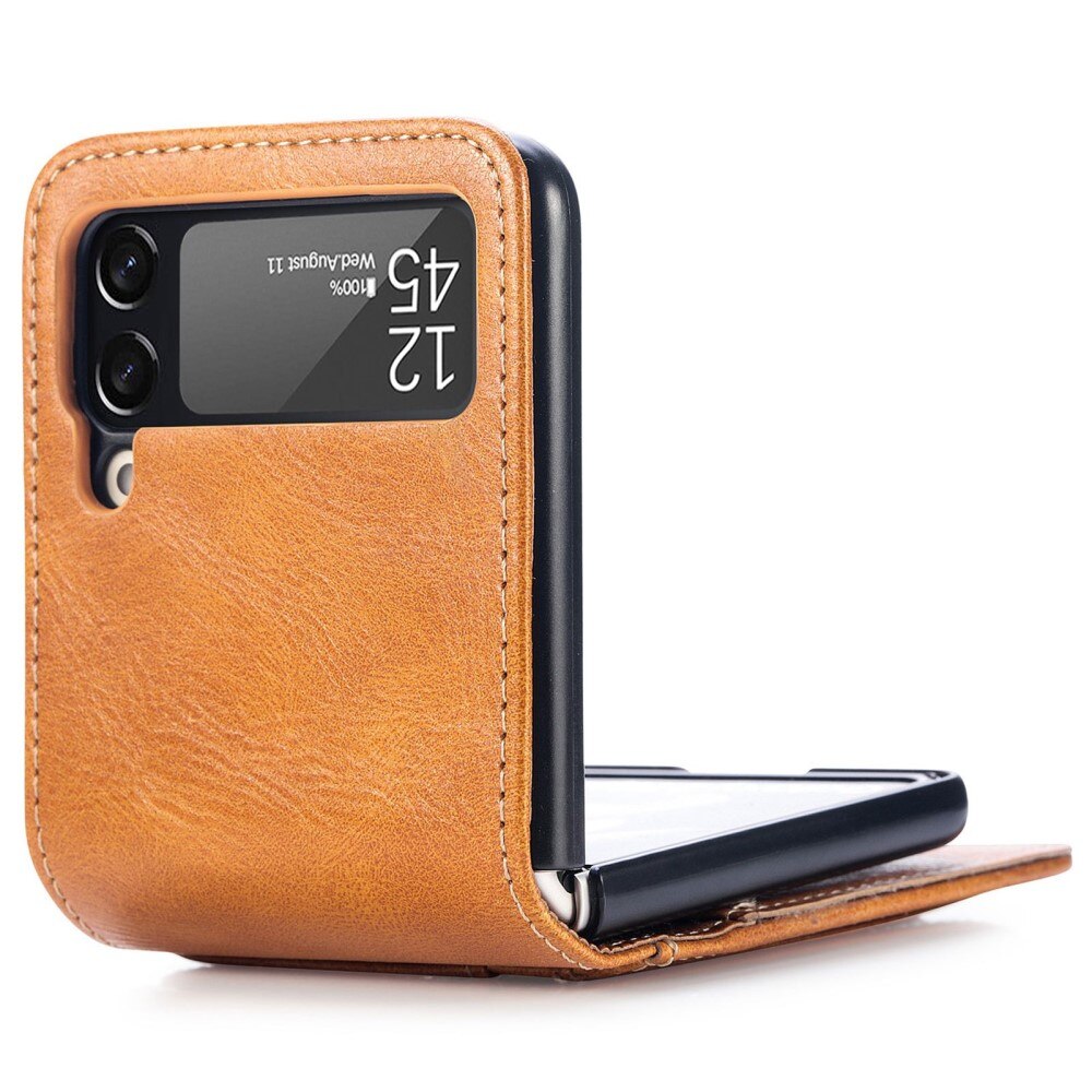 Mobiltaske Samsung Galaxy Z Flip 4 cognac