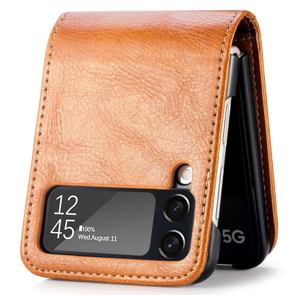 Mobiltaske Samsung Galaxy Z Flip 4 cognac