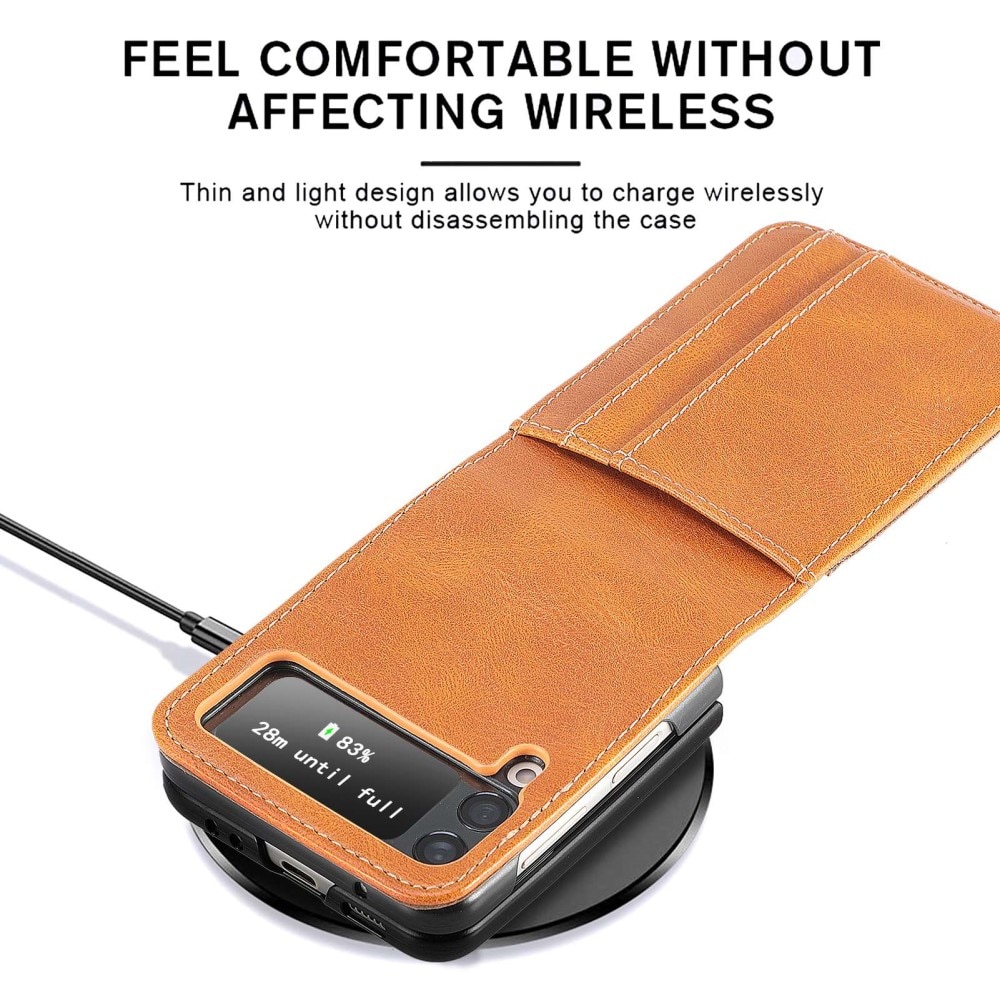 Mobiltaske Samsung Galaxy Z Flip 4 cognac