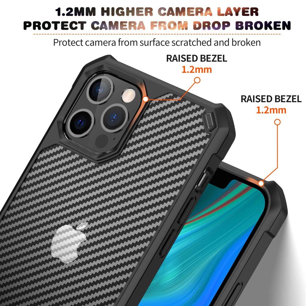 Hybridcover iPhone 14 Pro Max kulfiber