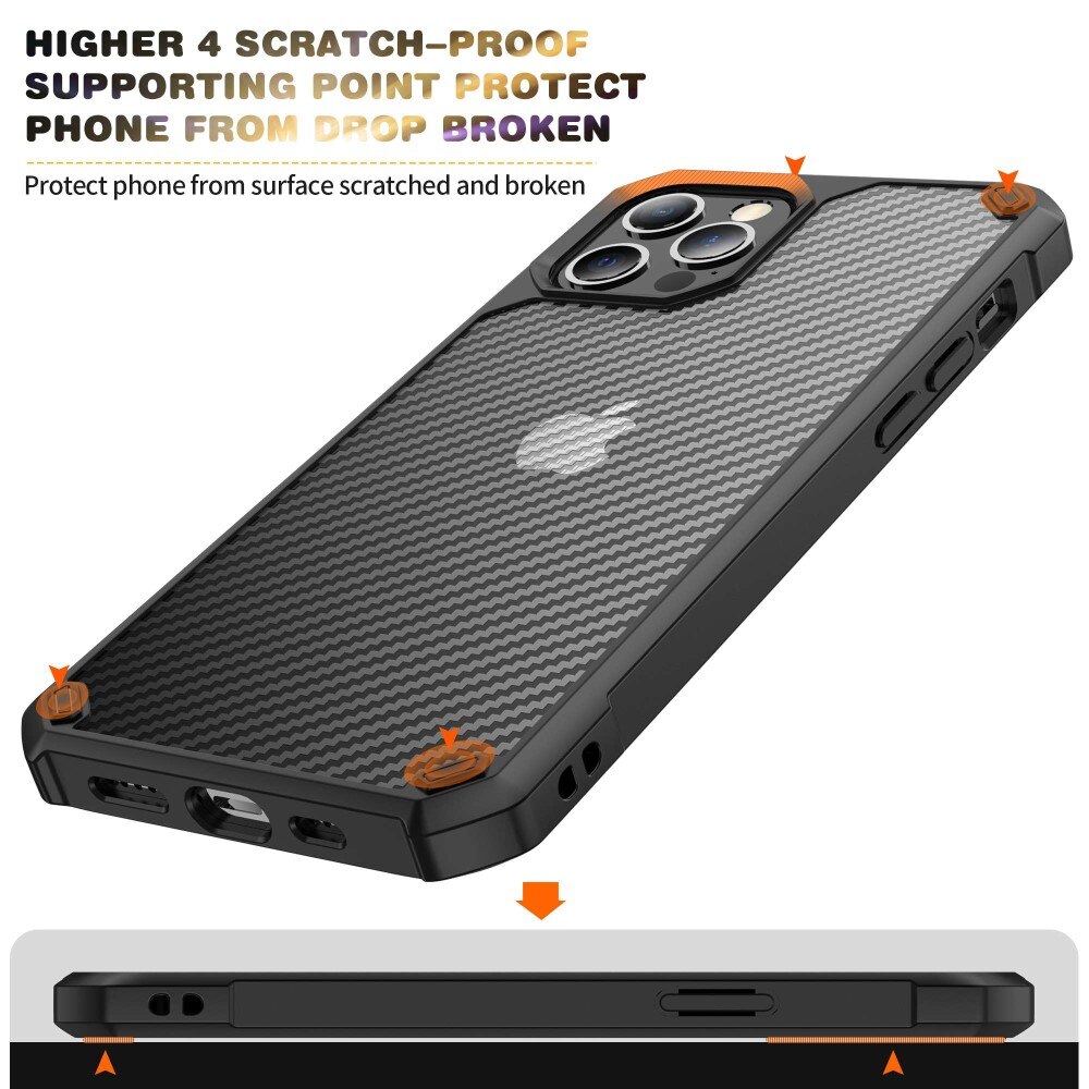 Hybridcover iPhone 14 kulfiber