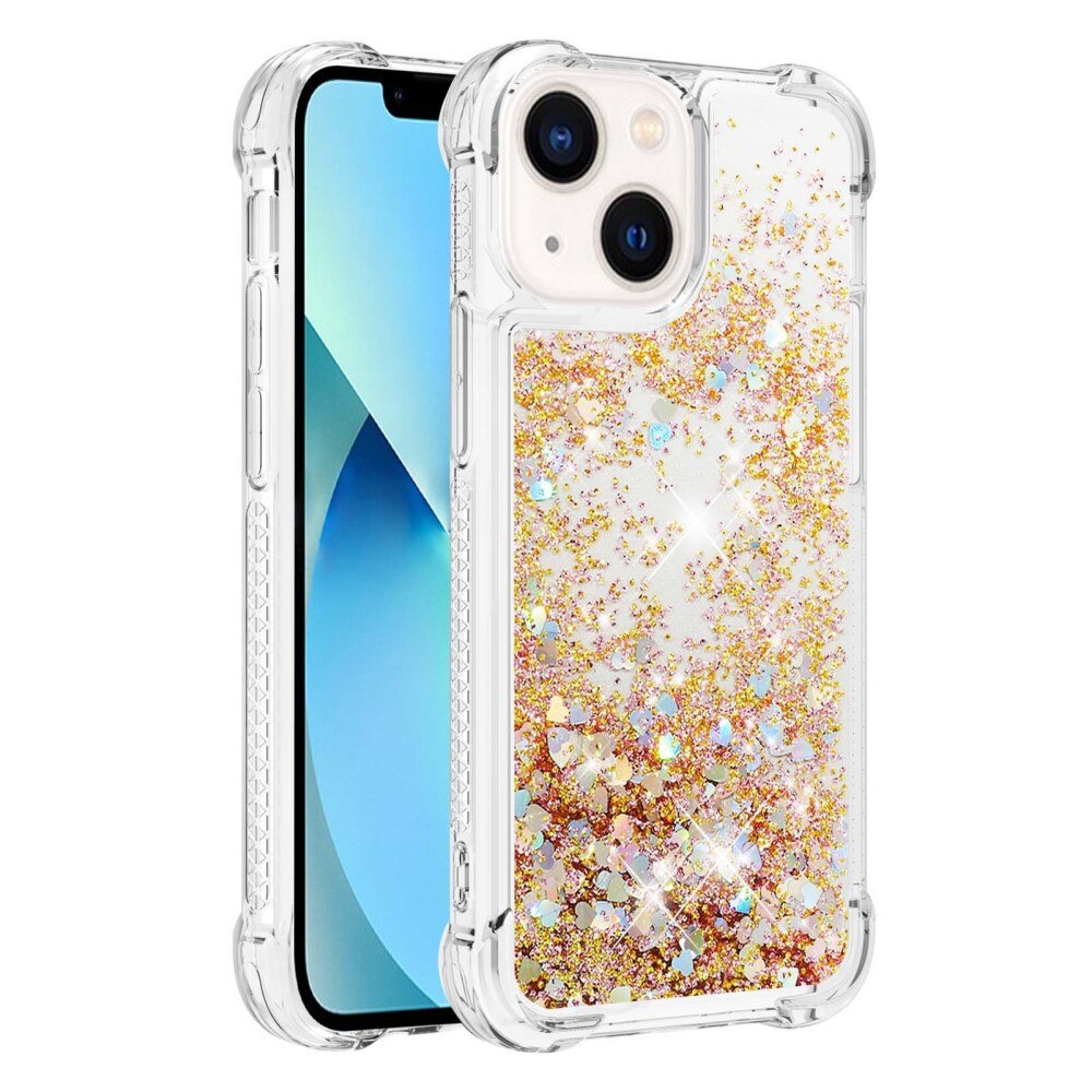 Glitter Powder TPU Case iPhone 14 guld