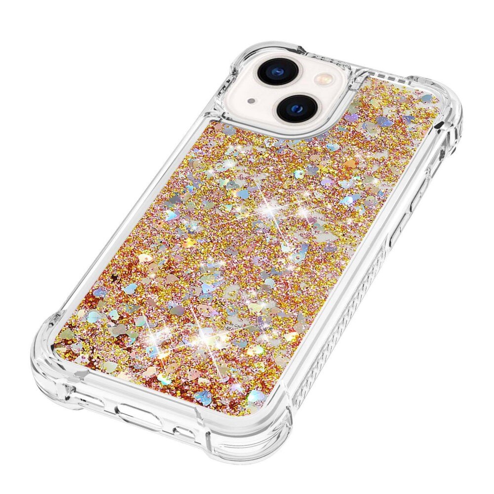 Glitter Powder TPU Case iPhone 14 guld