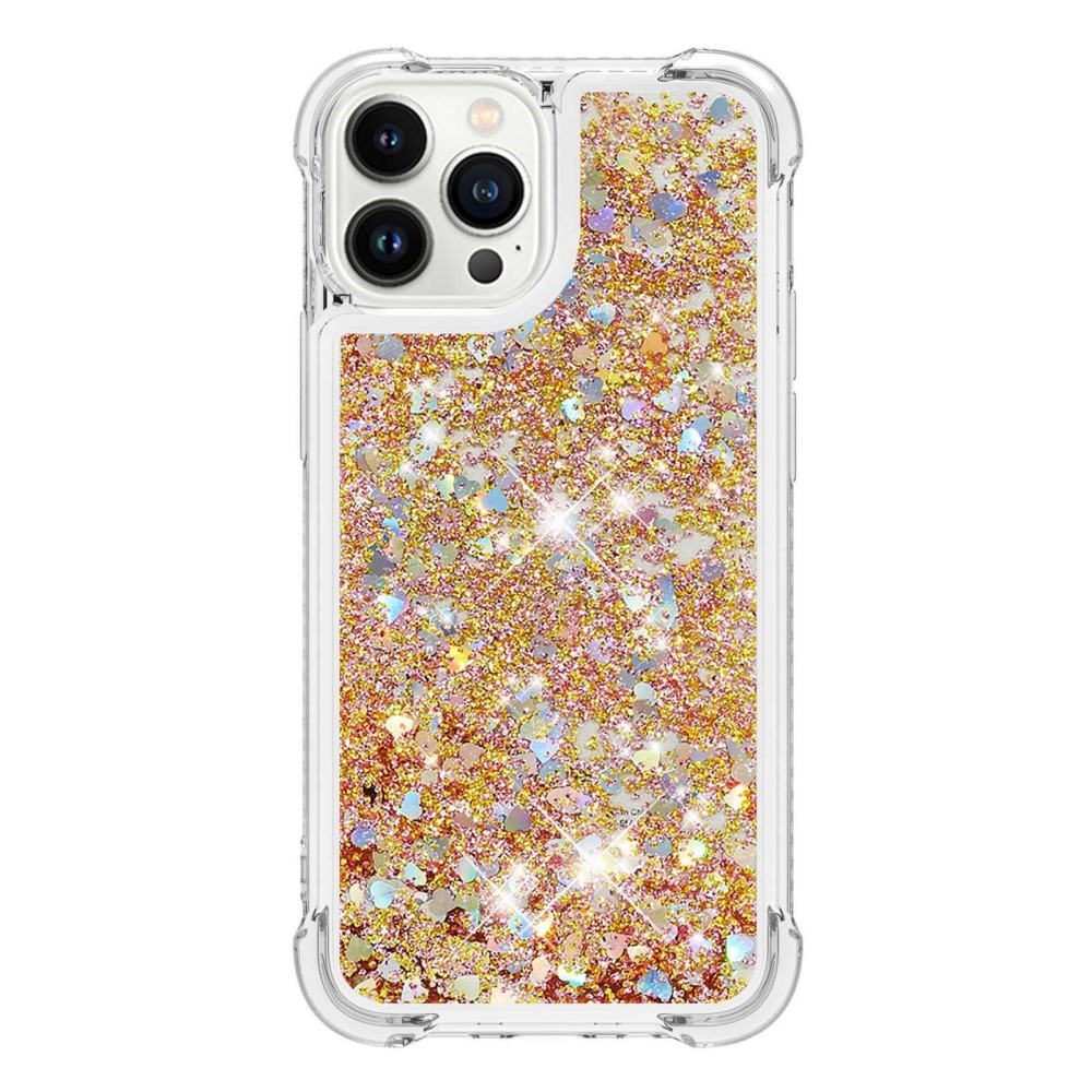Glitter Powder TPU Case iPhone 14 Pro guld