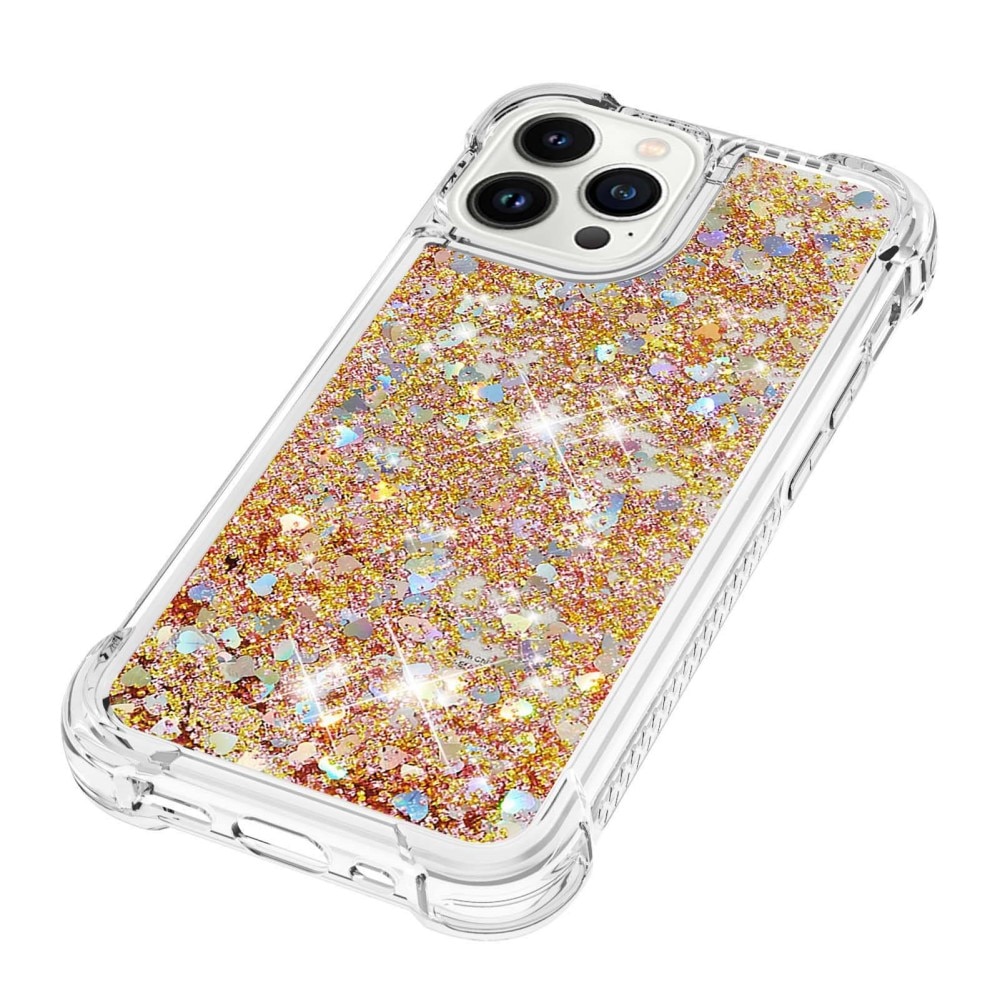 Glitter Powder TPU Case iPhone 14 Pro guld
