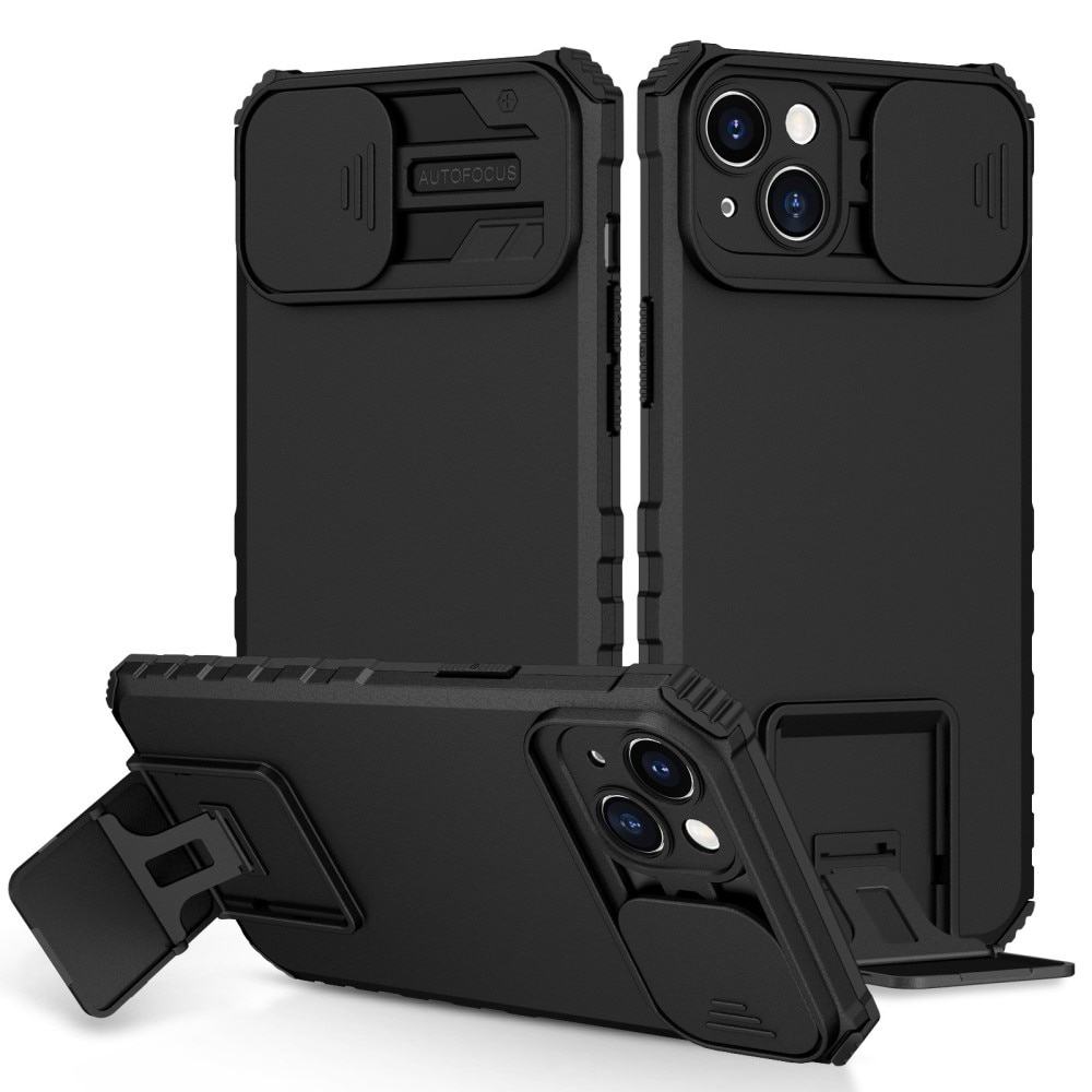 Apple iPhone 14 Plus Kickstand Cover kamerabeskyttelse Sort