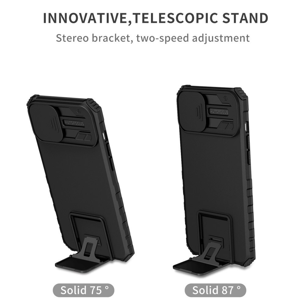 Apple iPhone 14 Plus Kickstand Cover kamerabeskyttelse Sort