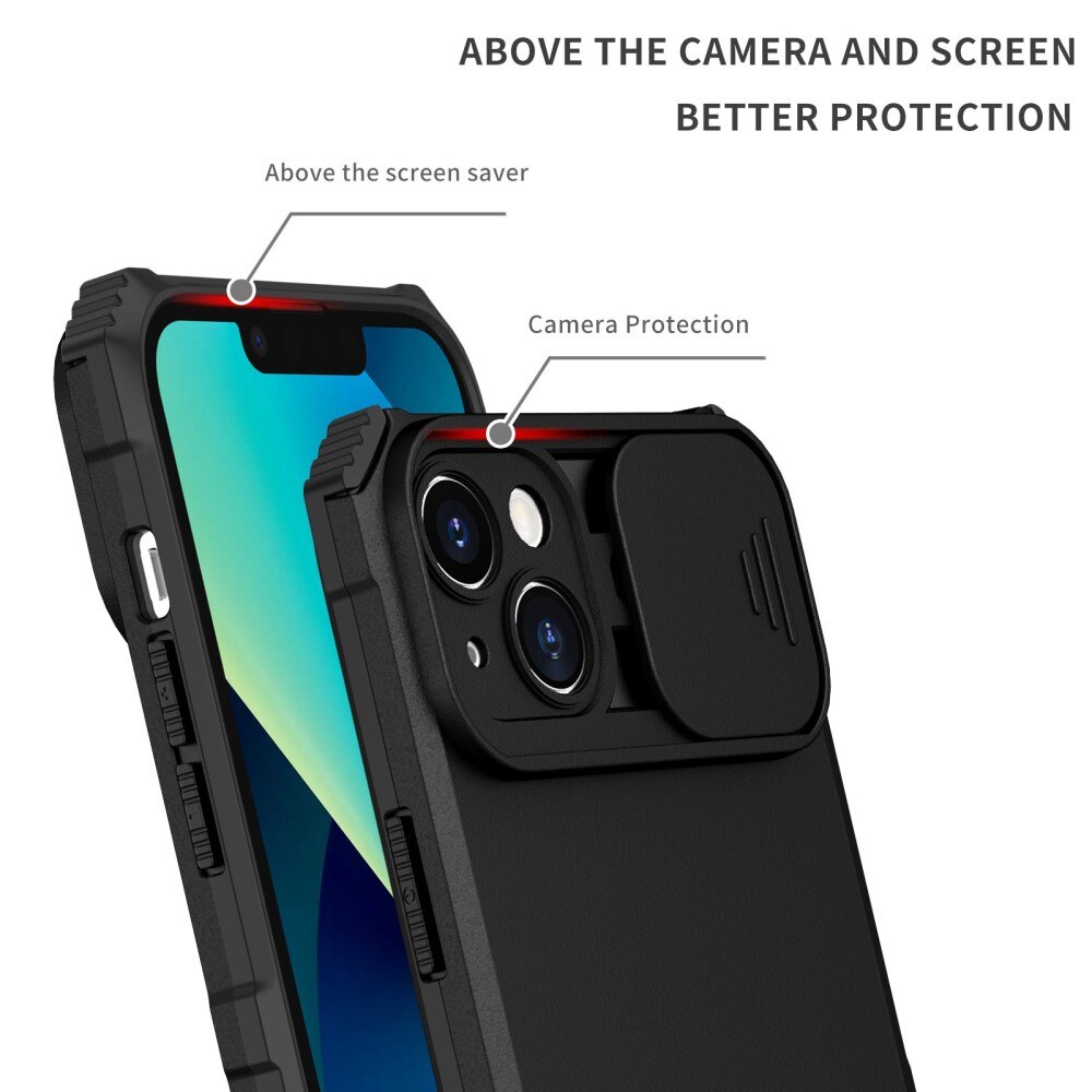 Apple iPhone 14 Plus Kickstand Cover kamerabeskyttelse Sort