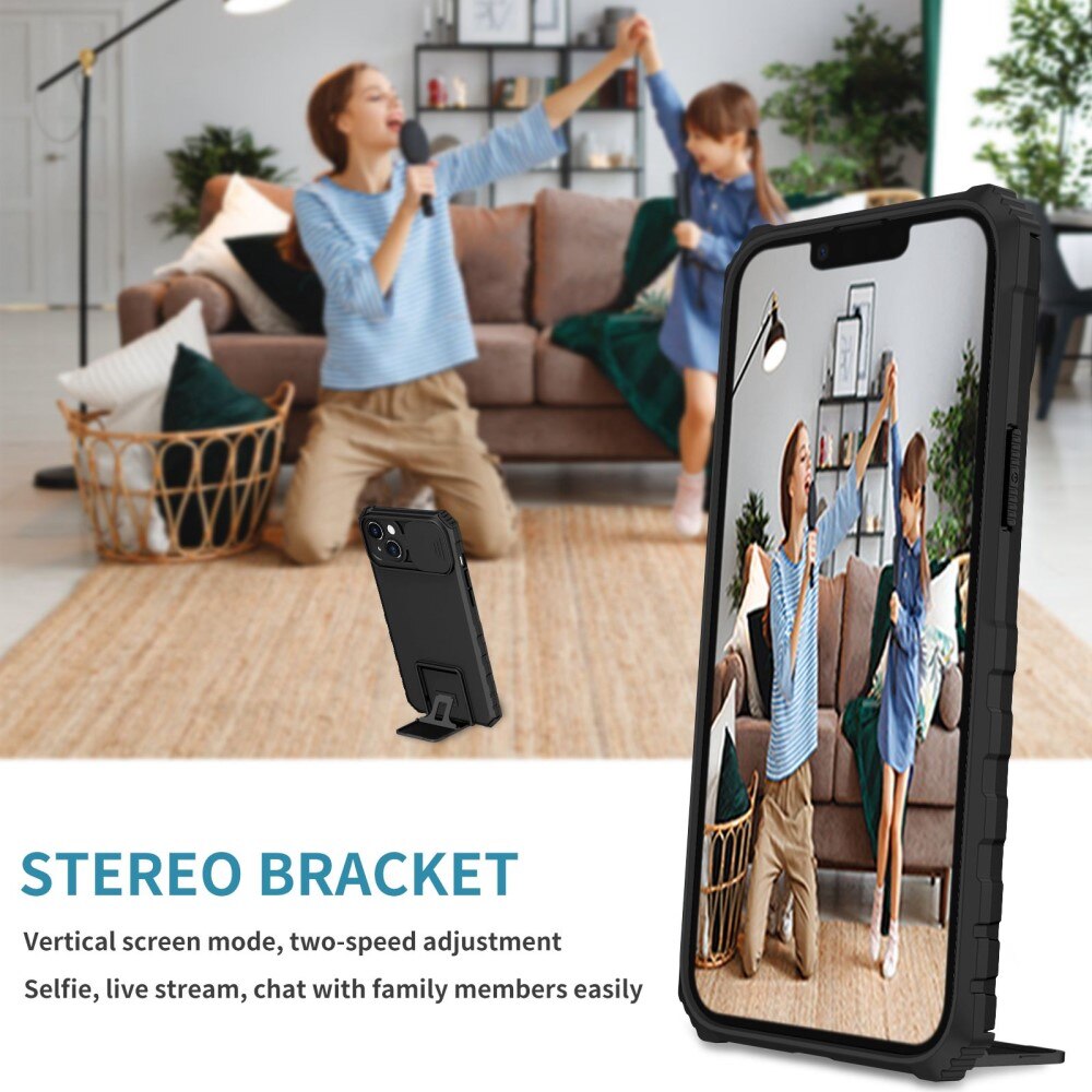Apple iPhone 14 Plus Kickstand Cover kamerabeskyttelse Sort