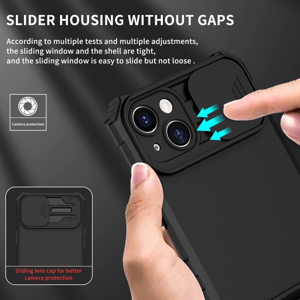Apple iPhone 14 Plus Kickstand Cover kamerabeskyttelse Sort