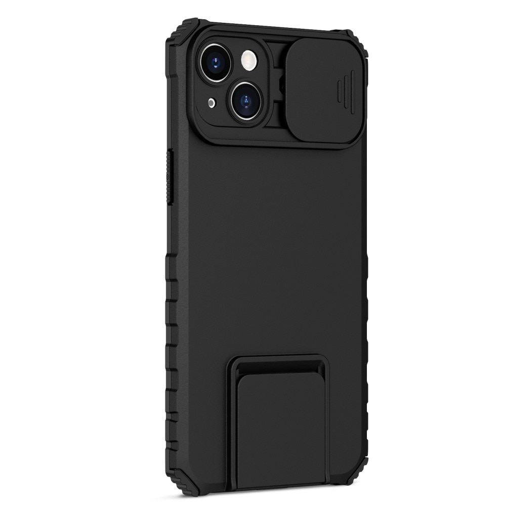 iPhone 14 Plus Kickstand Cover kamerabeskyttelse sort