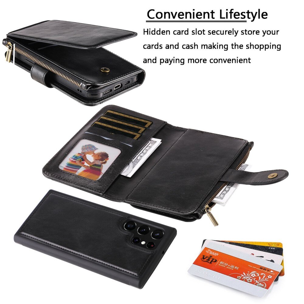 Magnet Leather Multi-Wallet Samsung Galaxy S22 Ultra sort