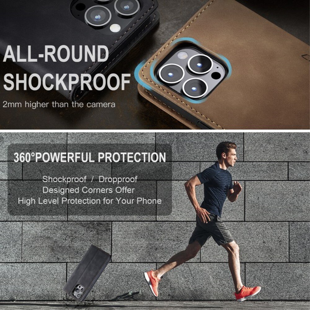 Slim Pung Etui iPhone 14 Pro Max Sort