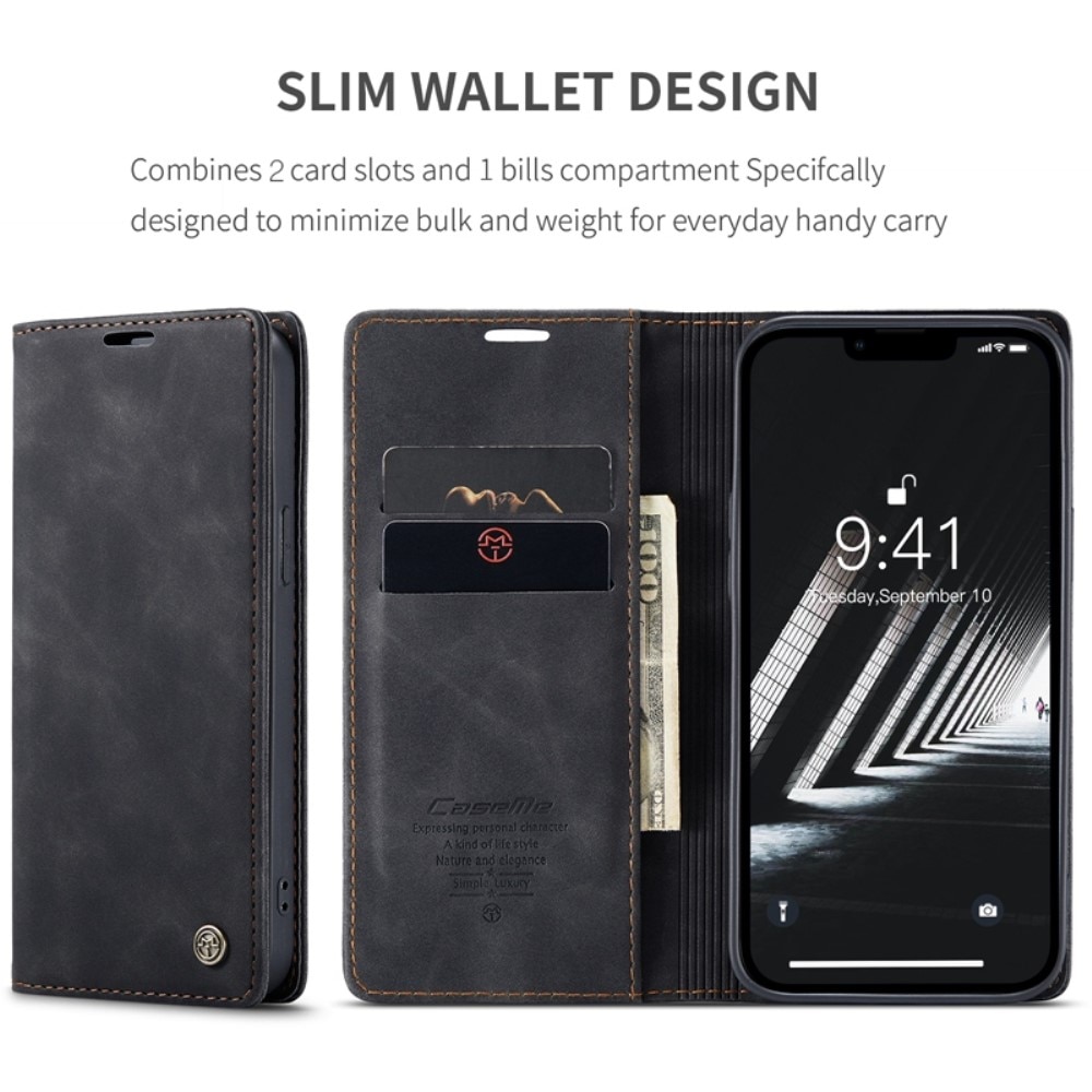 Slim Pung Etui iPhone 14 Plus Sort