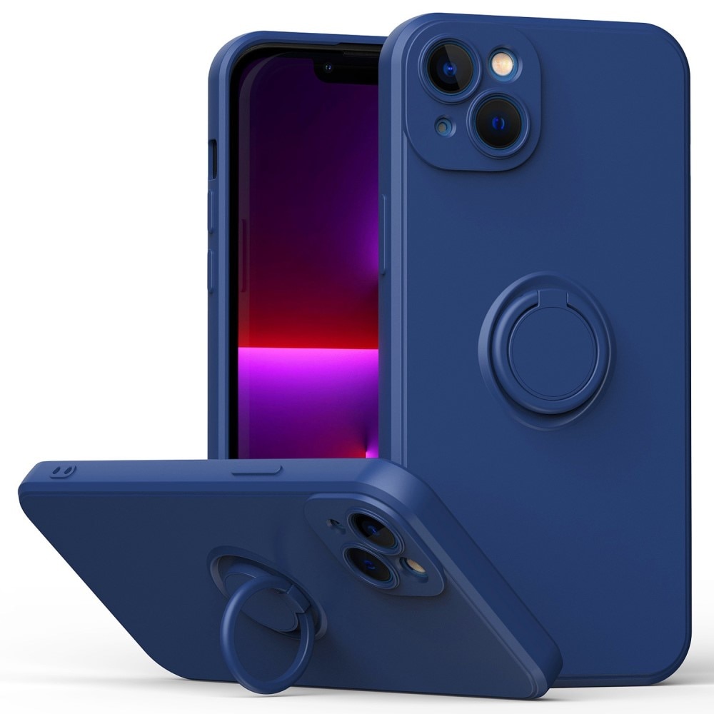 Hard Case Ring iPhone 14 blå