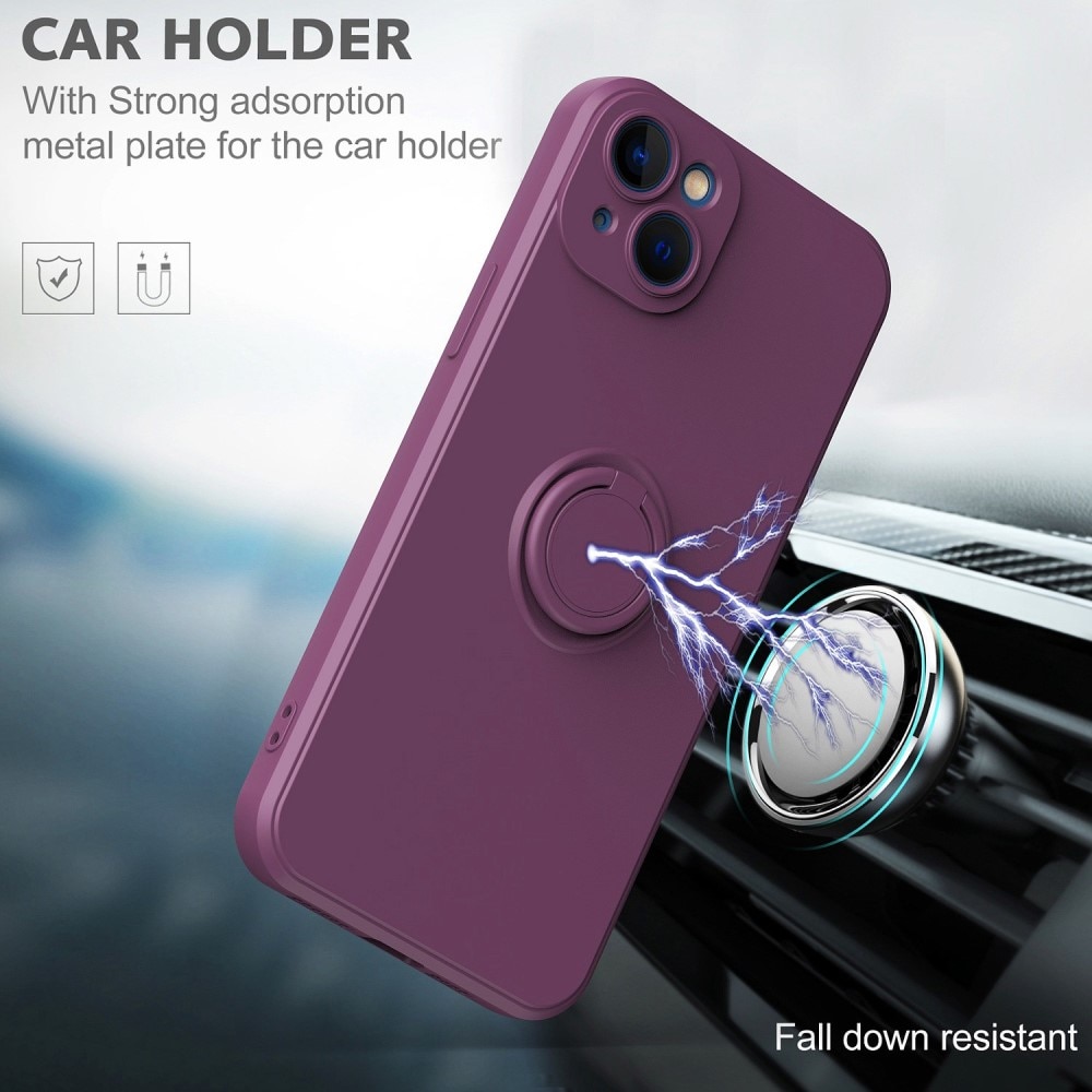 Hard Case Ring iPhone 14 lyserød
