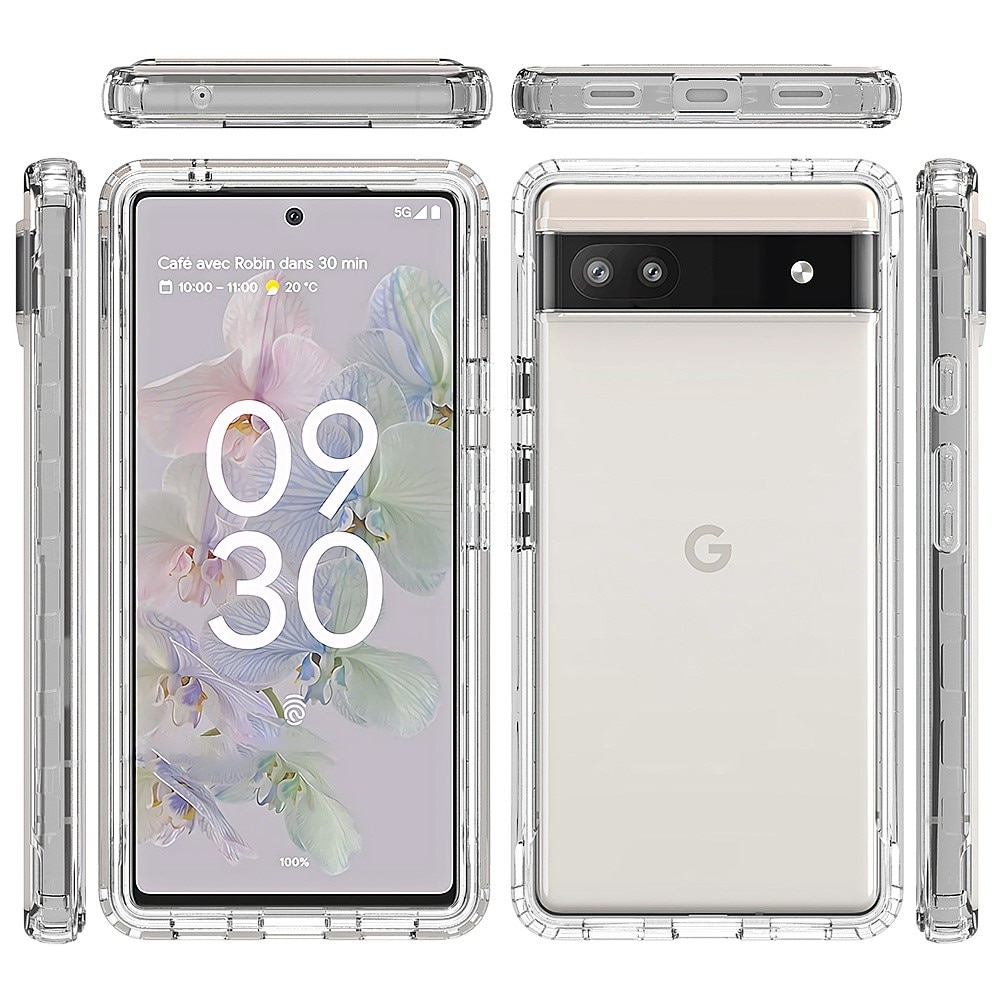 Full Cover Case Google Pixel 6a gennemsigtig