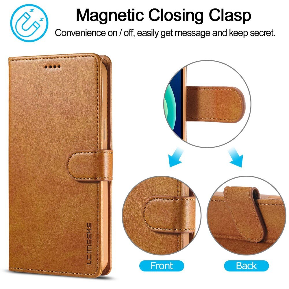 Tegnebogsetui iPhone 14 cognac