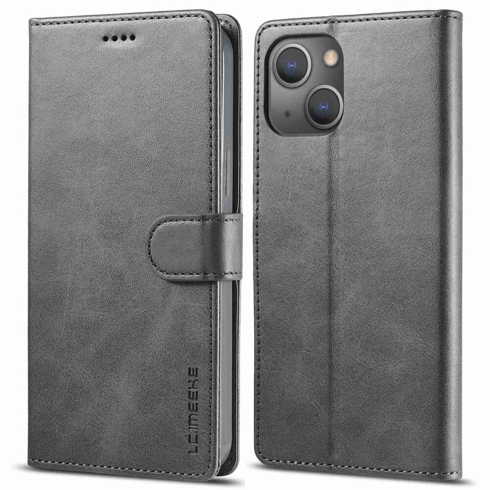 Tegnebogsetui iPhone 14 grå