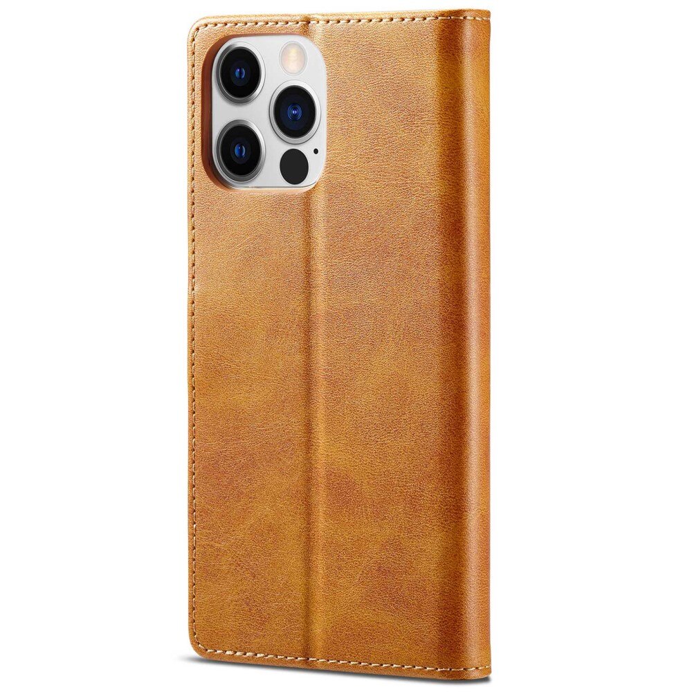 Tegnebogsetui iPhone 14 Pro cognac