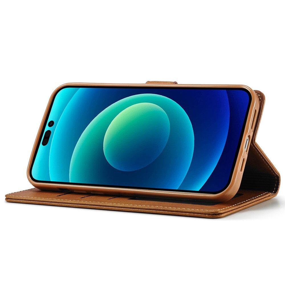 Tegnebogsetui iPhone 14 Plus cognac