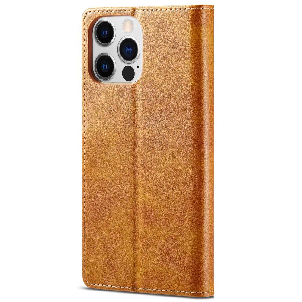 Tegnebogsetui iPhone 14 Pro Max cognac