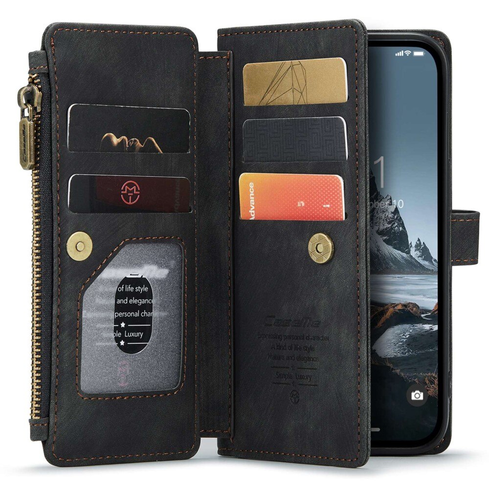 Zipper Wallet iPhone 14 Pro Sort