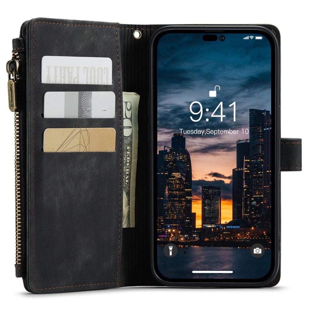 Zipper Wallet iPhone 14 Pro Max sort