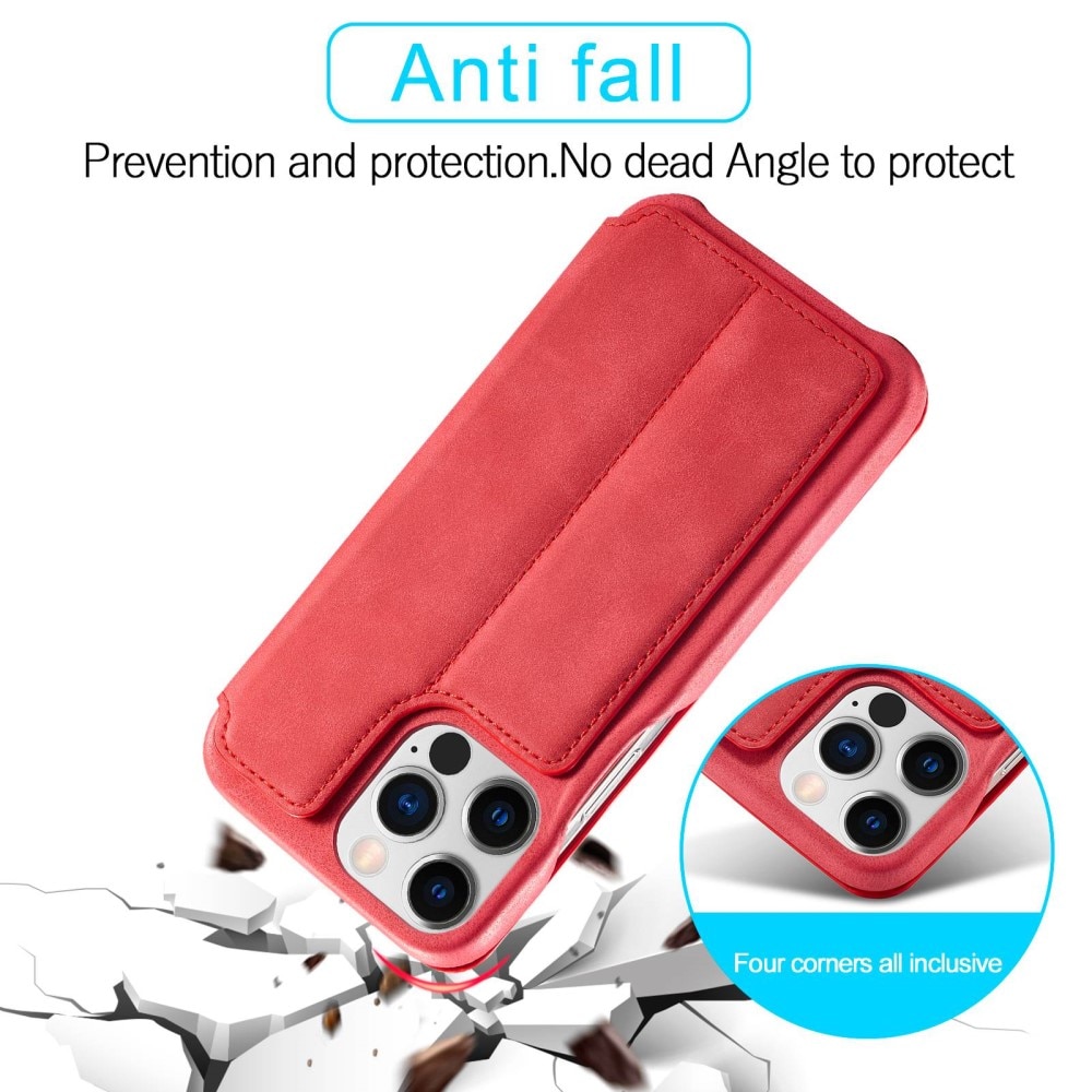Slim Tegnebogsetui iPhone 14 Pro Max rød