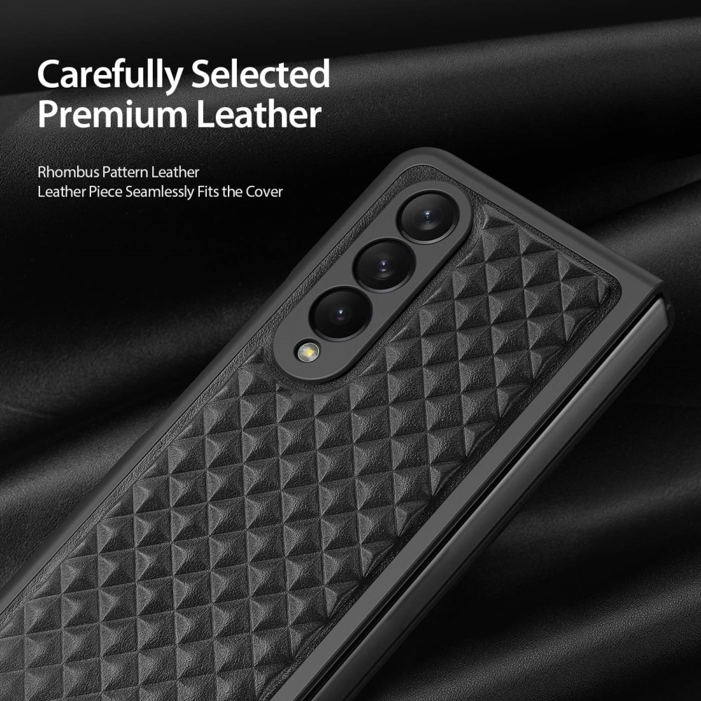Venice Leather Case Galaxy Z Fold 4 Black
