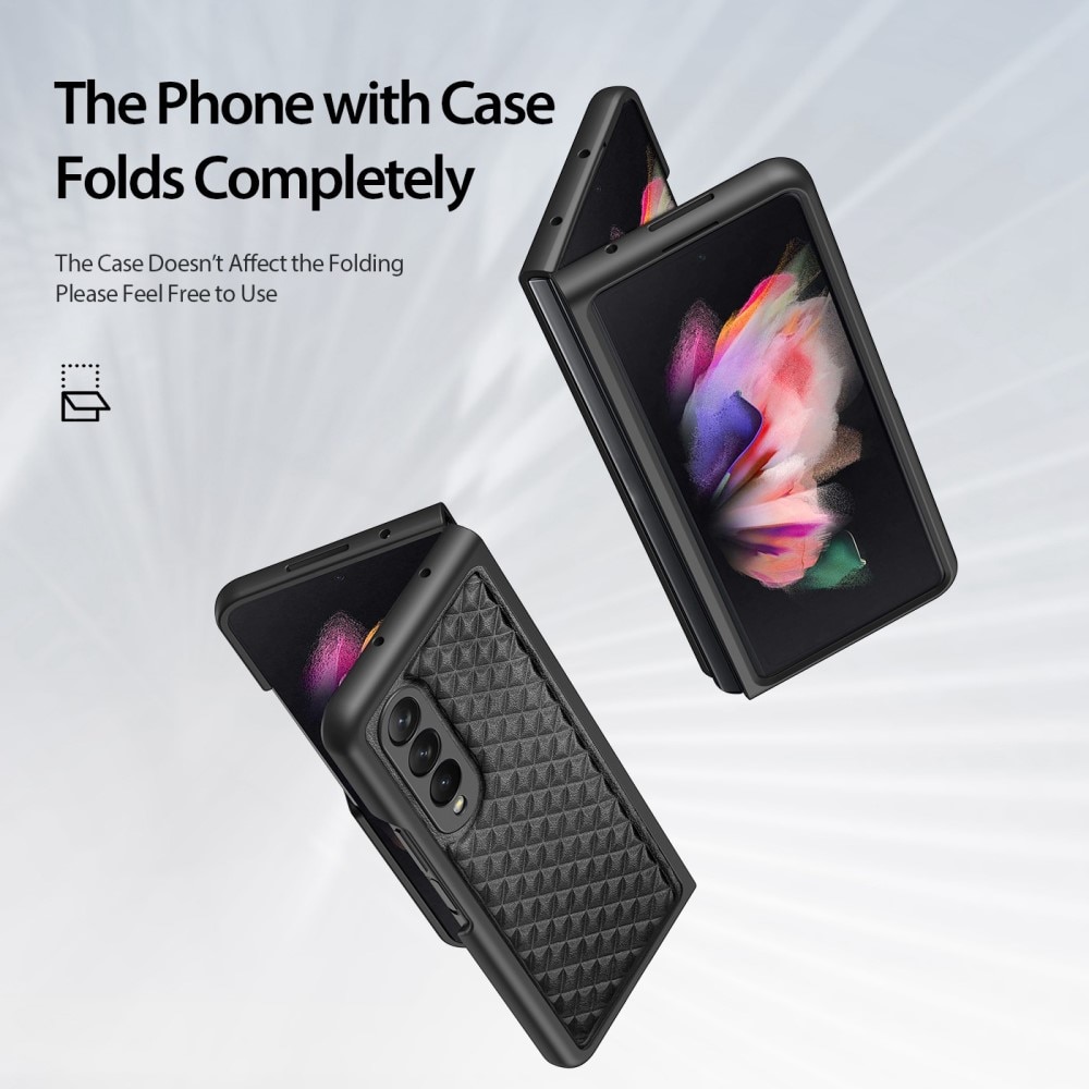 Venice Leather Case Galaxy Z Fold 4 Black