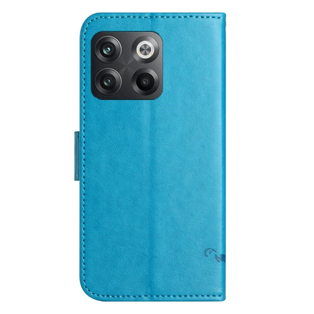 Læderetui Sommerfugle  OnePlus 10T Blå