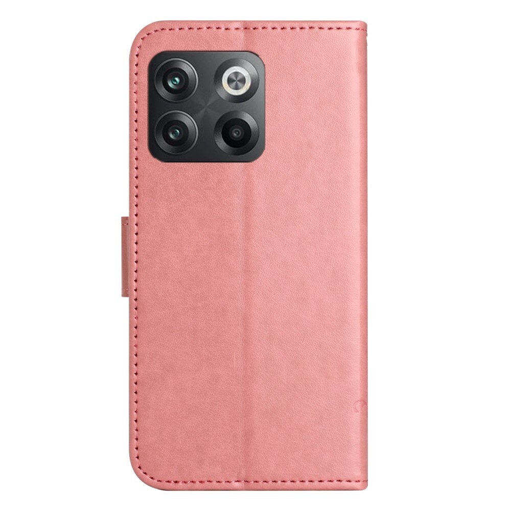 Læderetui Sommerfugle  OnePlus 10T Lyserød