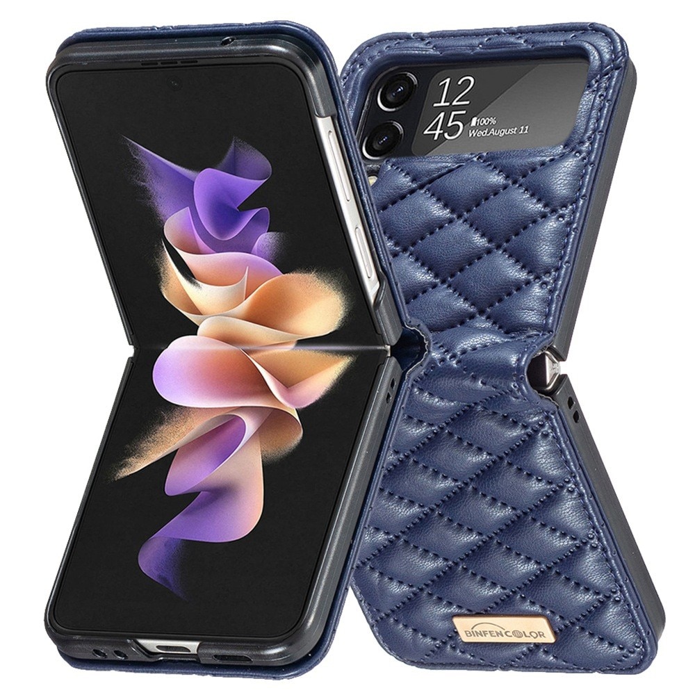 Etui Samsung Galaxy Z Flip 4 Quilted blå