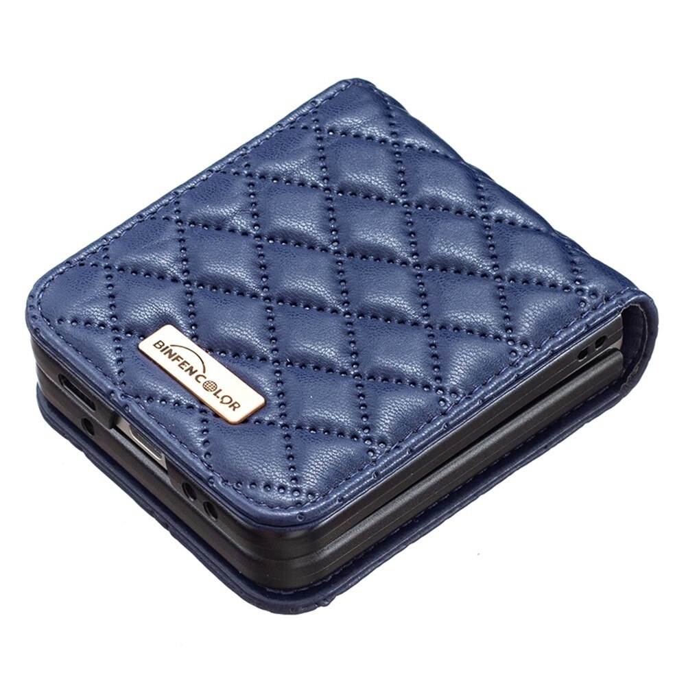 Etui Samsung Galaxy Z Flip 4 Quilted blå