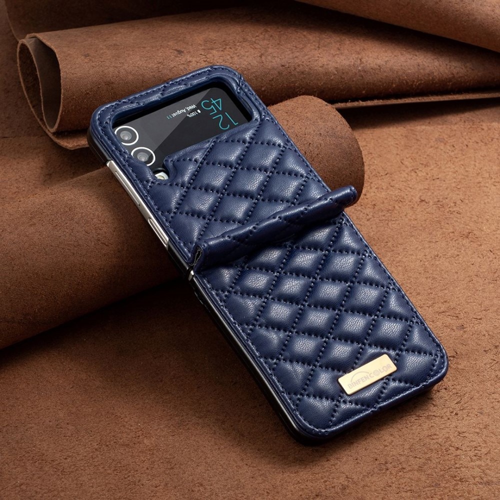 Etui Samsung Galaxy Z Flip 4 Quilted blå