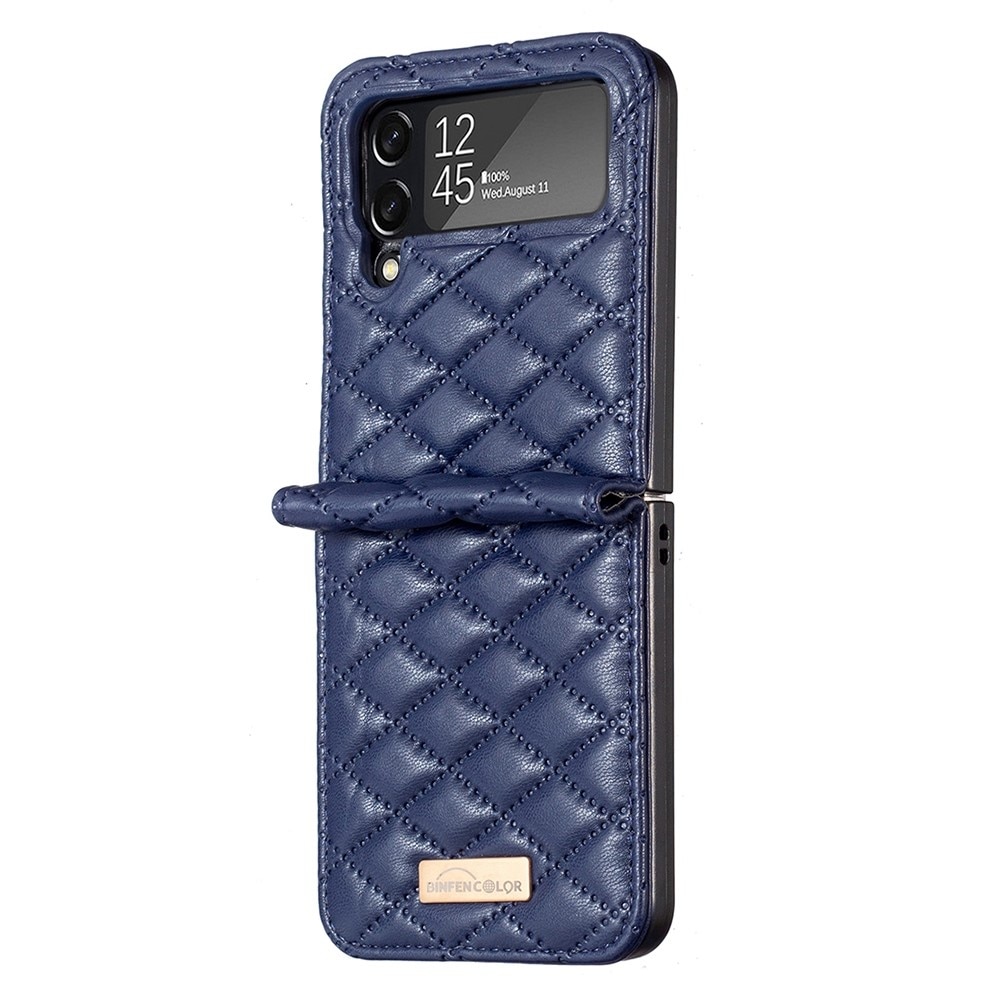 Etui Samsung Galaxy Z Flip 4 Quilted blå