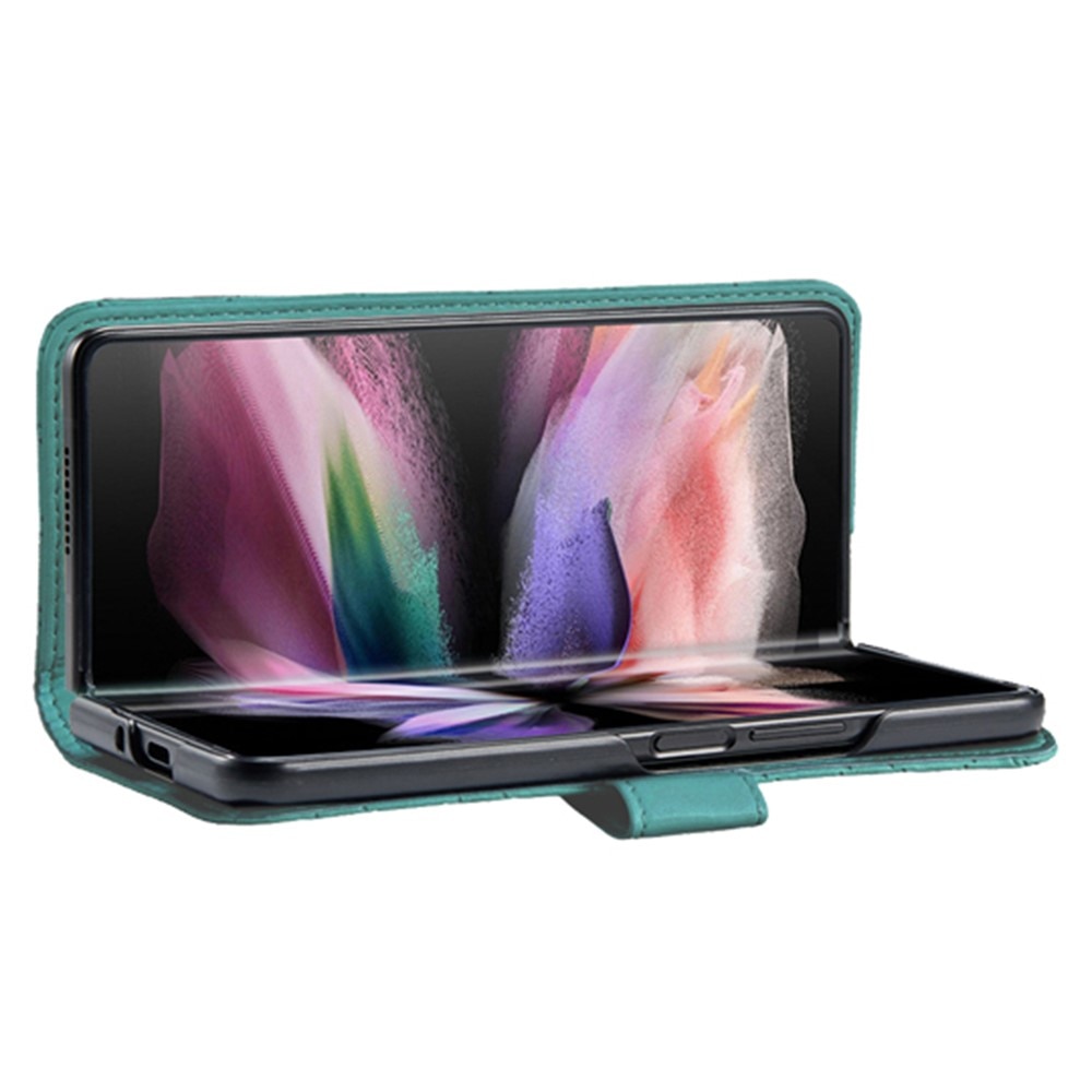 Tegnebogsetui Samsung Galaxy Z Fold 4 Quilted grøn