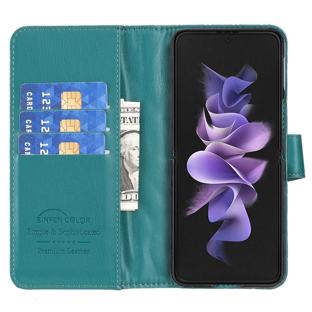 Tegnebogsetui Samsung Galaxy Z Fold 4 Quilted grøn