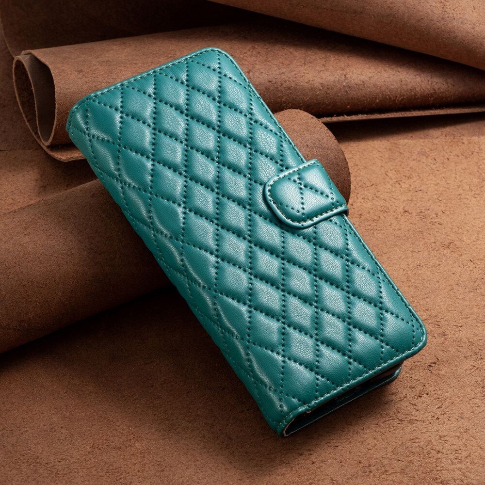 Tegnebogsetui Samsung Galaxy Z Fold 4 Quilted grøn