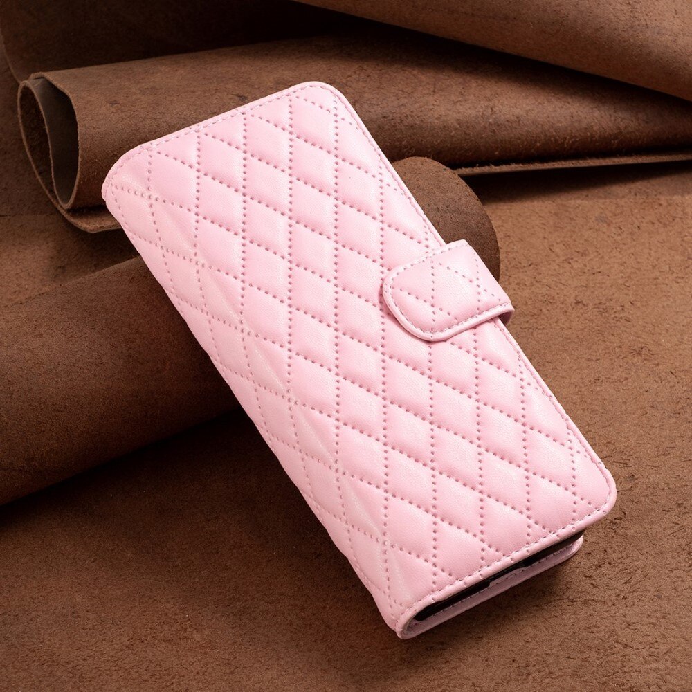 Tegnebogsetui Samsung Galaxy Z Fold 4 Quilted lyserød