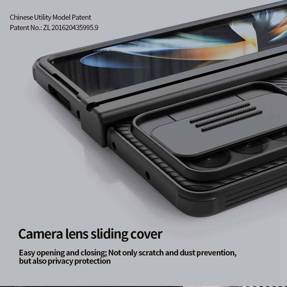 CamShield Cover med S Pen-holder Samsung Galaxy Z Fold 4 sort
