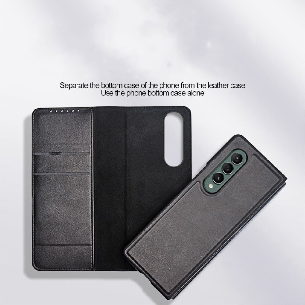 Ægte Læderetui Samsung Galaxy Z Fold 4 Brun